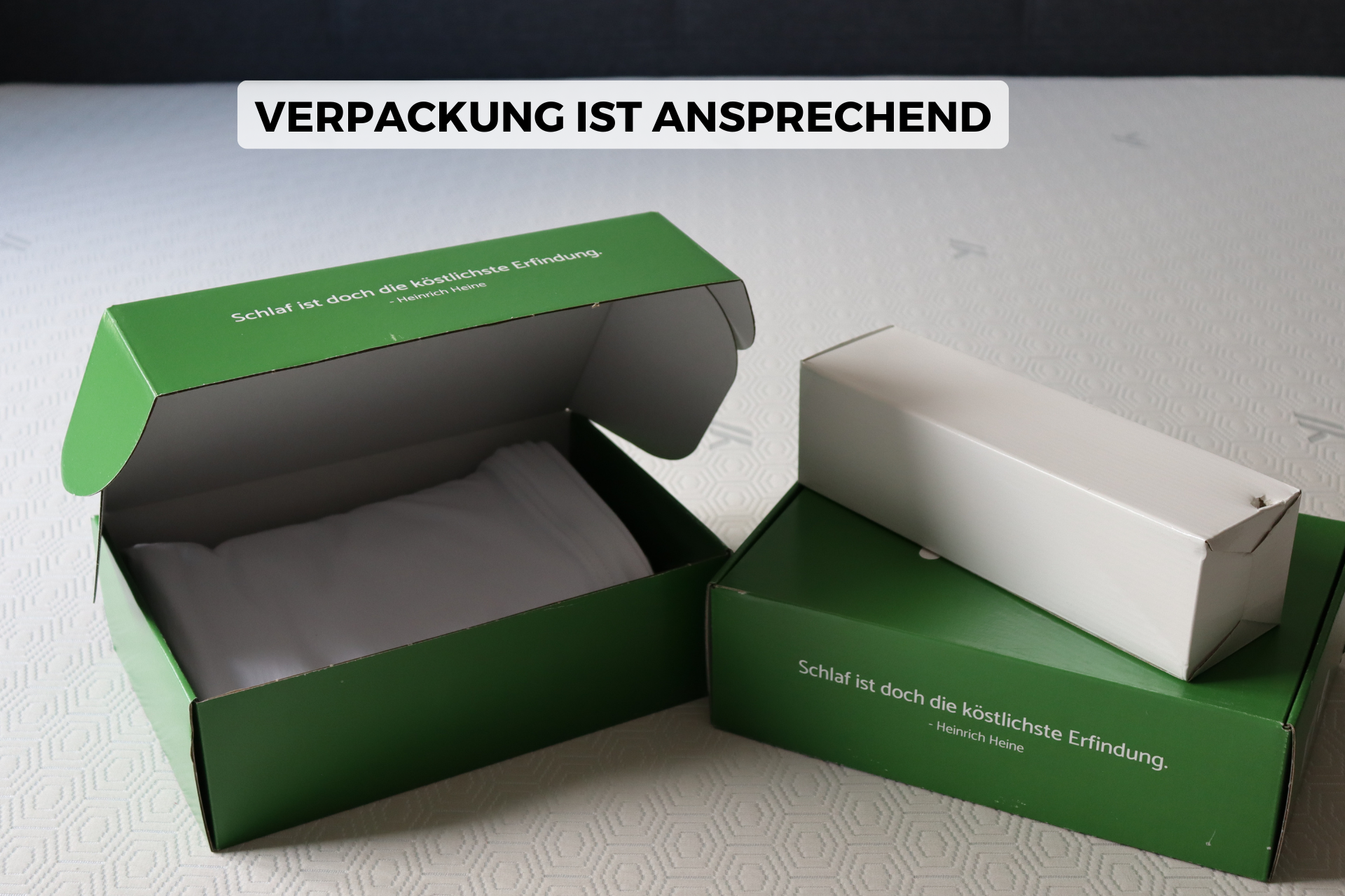 Die offenen YAK-Verpackungen.